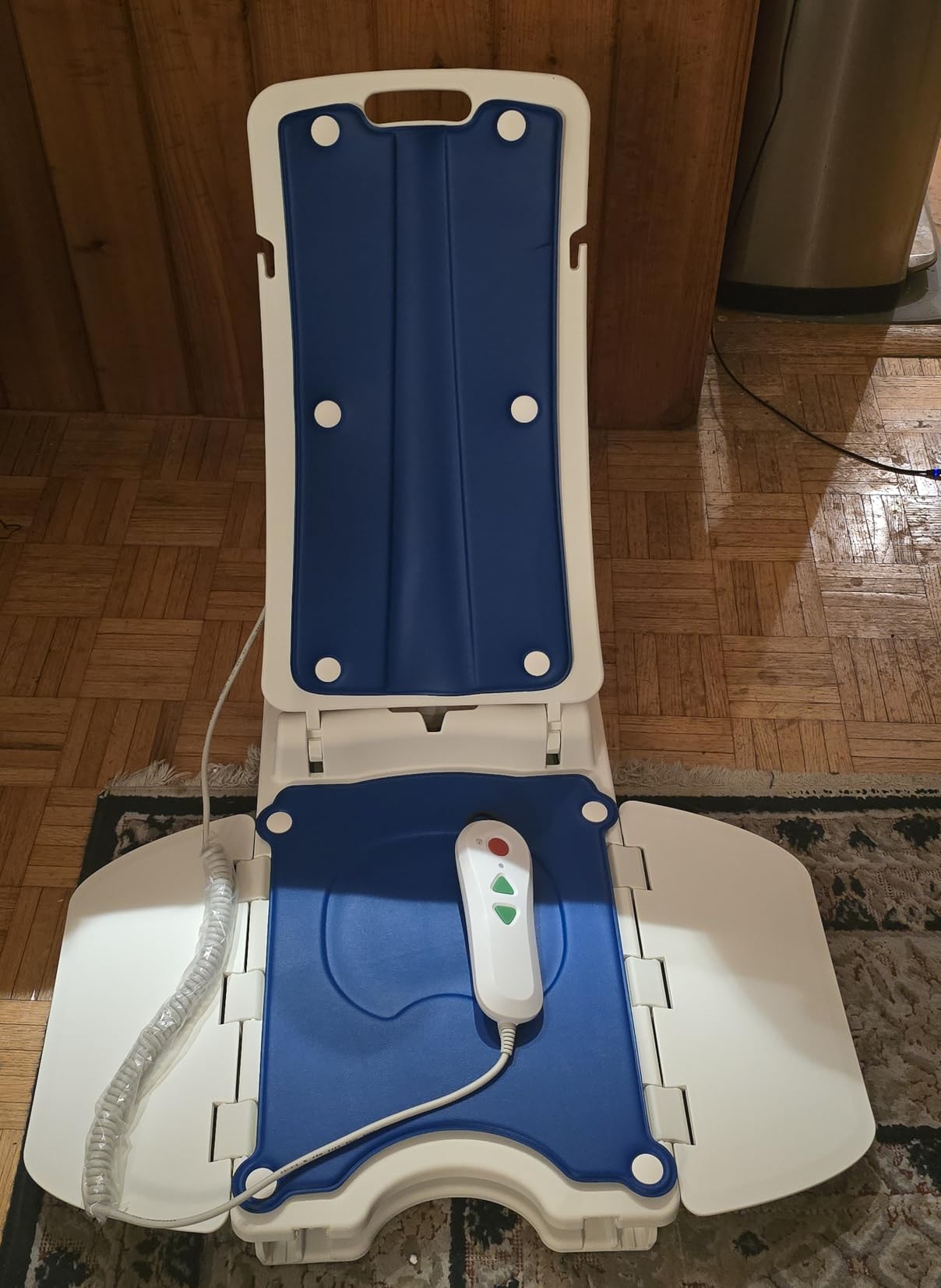 Portable Floor and Bath Lift Chair for Elderly Falls, Max 308 lbs customer photo 1