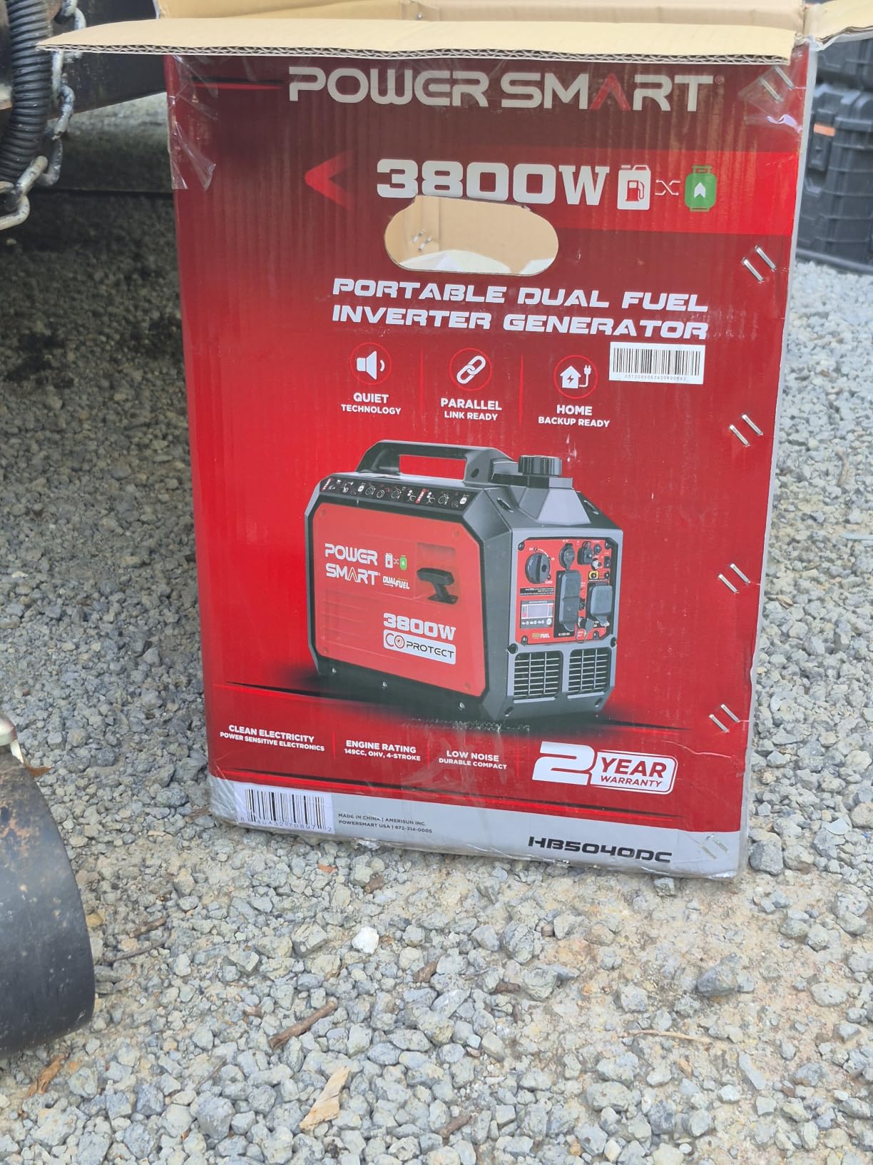 PowerSmart 3800 Watt Dual Fuel Inverter Generator for Camping or Home Use customer photo 2
