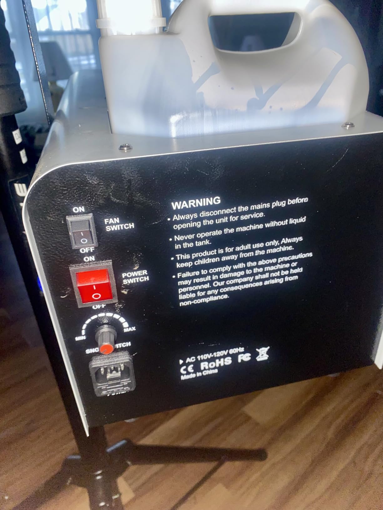 Snow Machine for Party, 1500W Outdoor Snow Maker With LED Remote Control customer photo 2