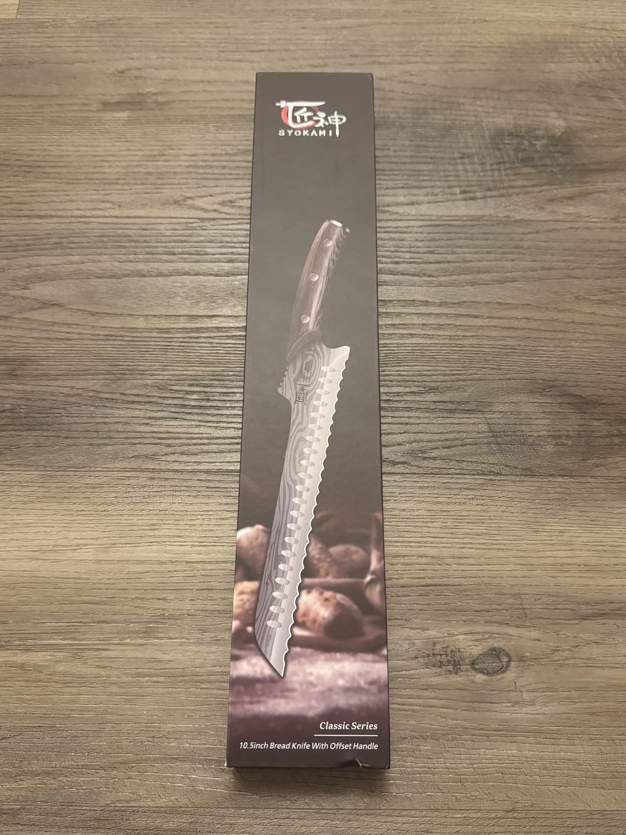 SYOKAMI 2026 New Upgraded Offset Bread Knife for Homemade Bread, 10.5 Inch customer photo 1