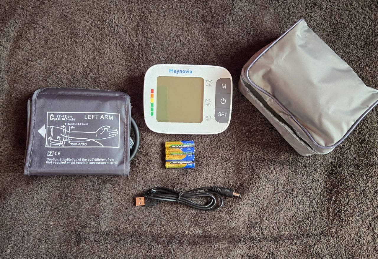 Upper Arm Blood Pressure Monitor, Talking, 8.6-16.5 in Cuff, White customer photo 2