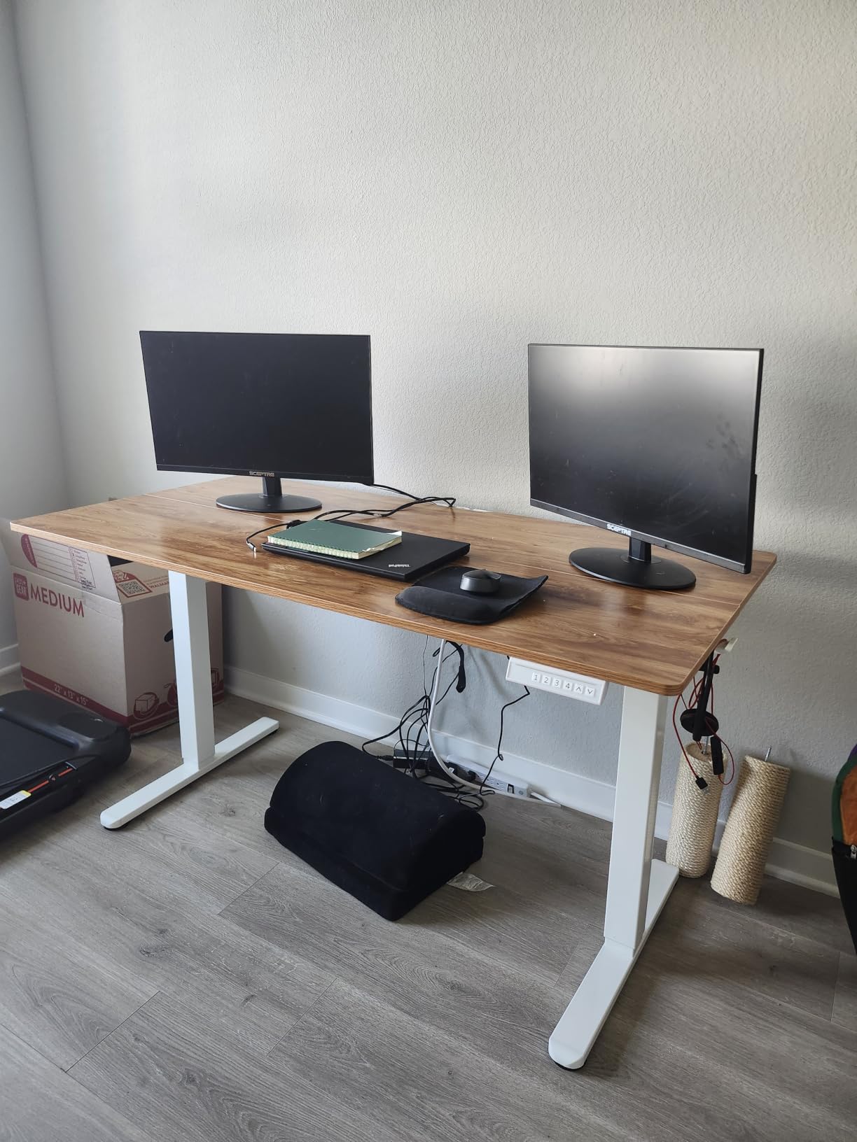 ErGear 31 X 19 Inch Height Adjustable Electric Standing Desk, Black | Smooth Height Adjustment, 4 Memory Presets, One-Touch Control, Stable Steel Frame, 176 lbs Capacity, Easy Assembly customer photo 2