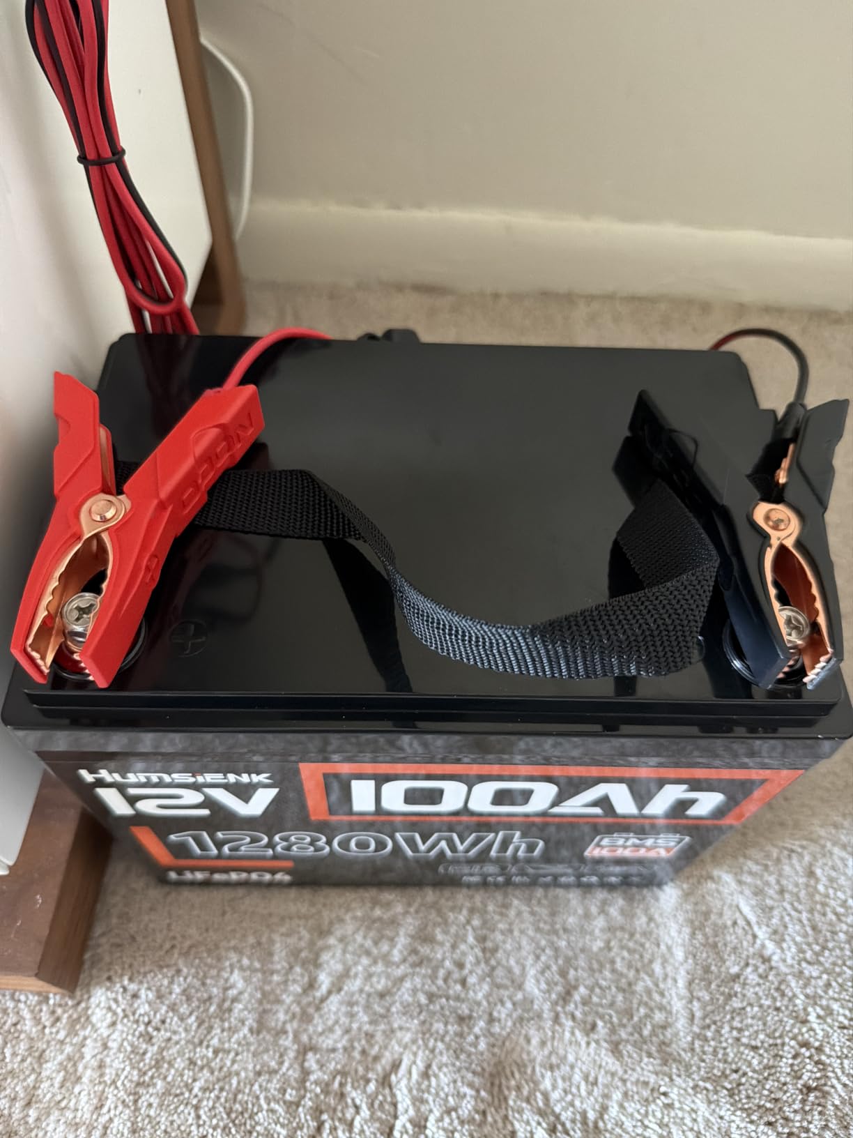 HumsiENK 12V 100Ah LiFePO4 Lithium Battery with Bluetooth (Group 24) 1280Wh customer photo 1