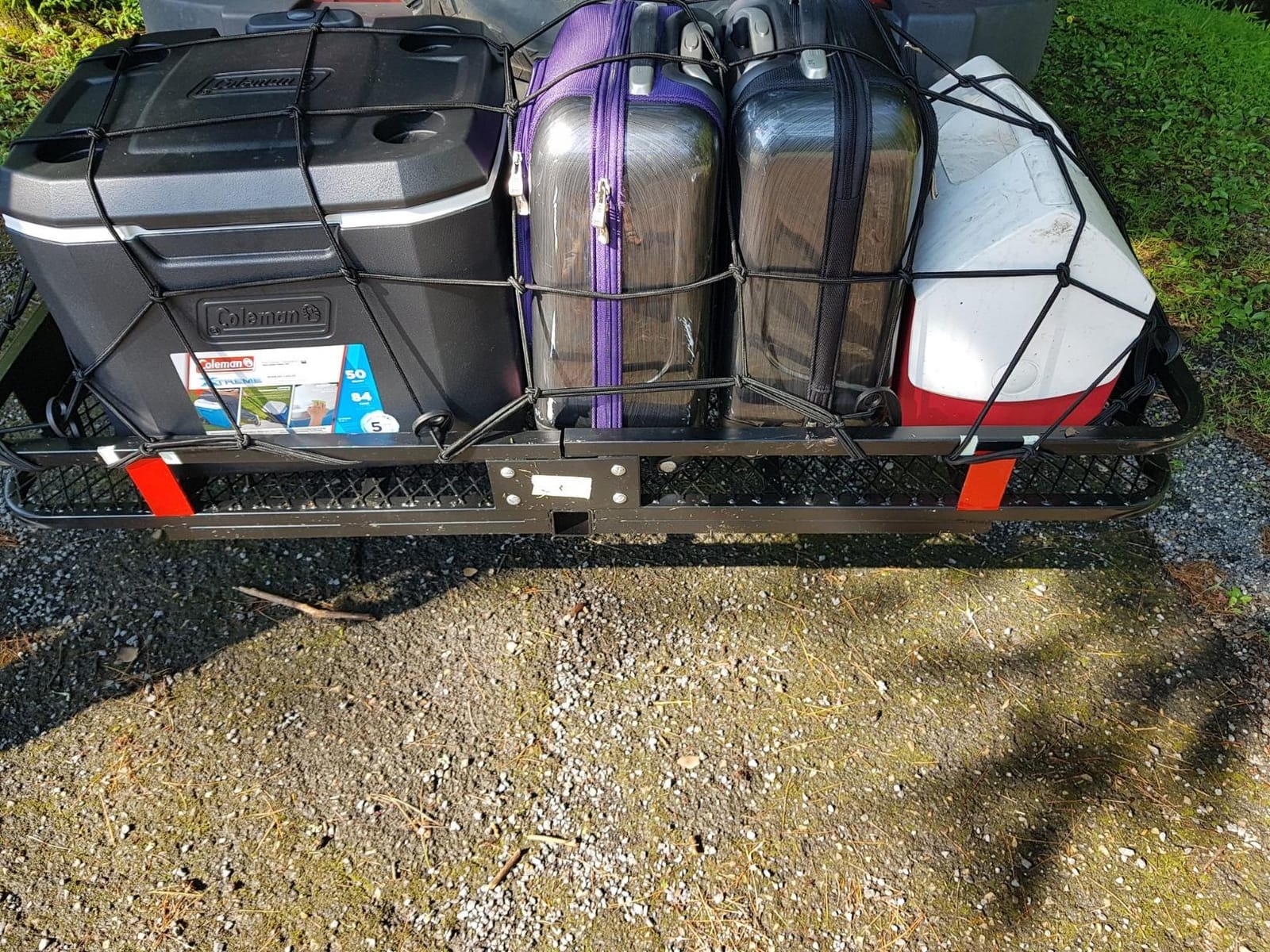 Mockins Folding Trailer Hitch Cargo Carrier with Ramp for Wheelchair customer photo 2