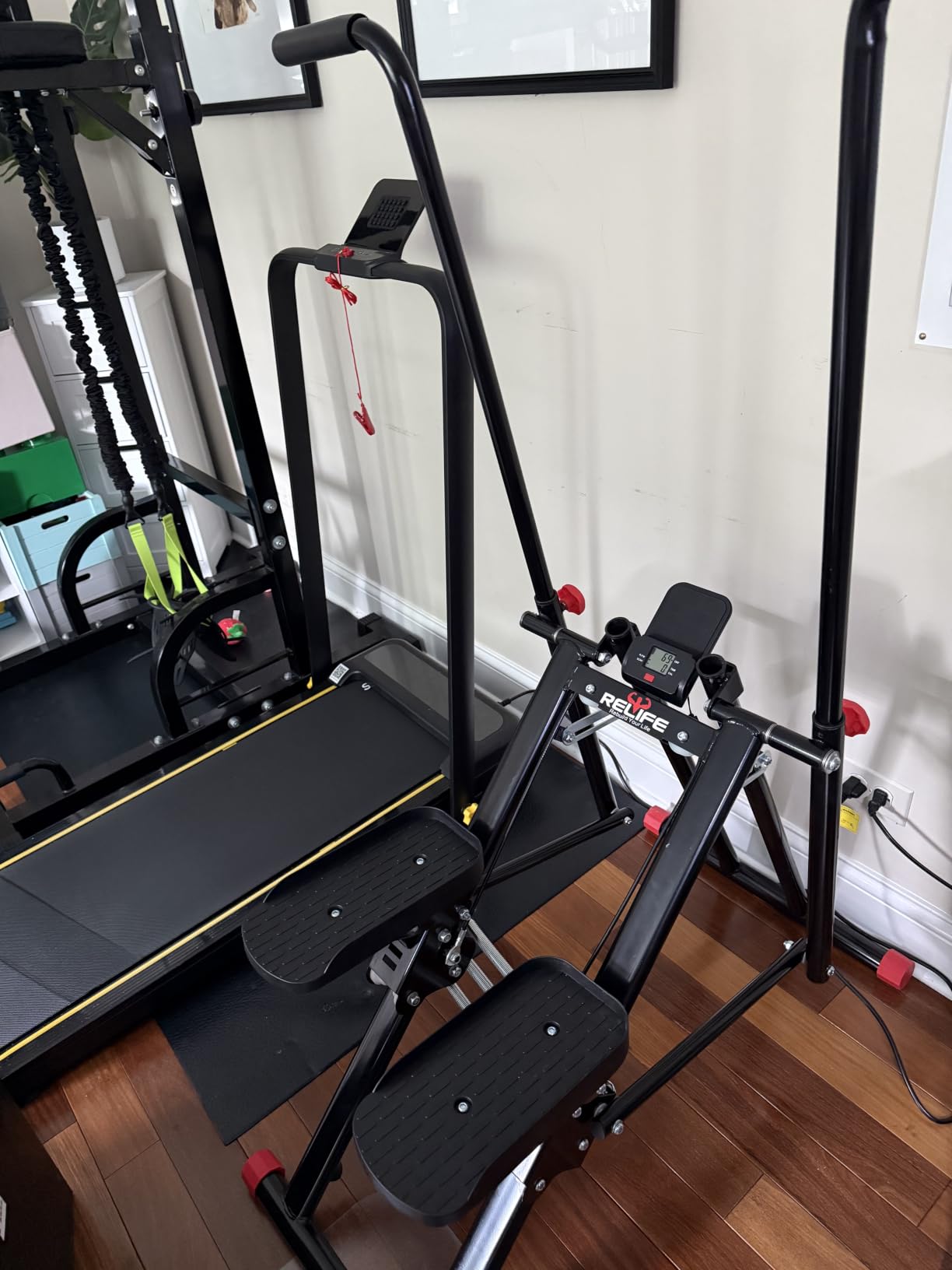 Stair Stepper for Home Exercise, New Version Stair Climber with Adjustable Resistance, Vertical Climber Cardio Exercise Machine for Full Body Workout, Extended Step Range customer photo 2