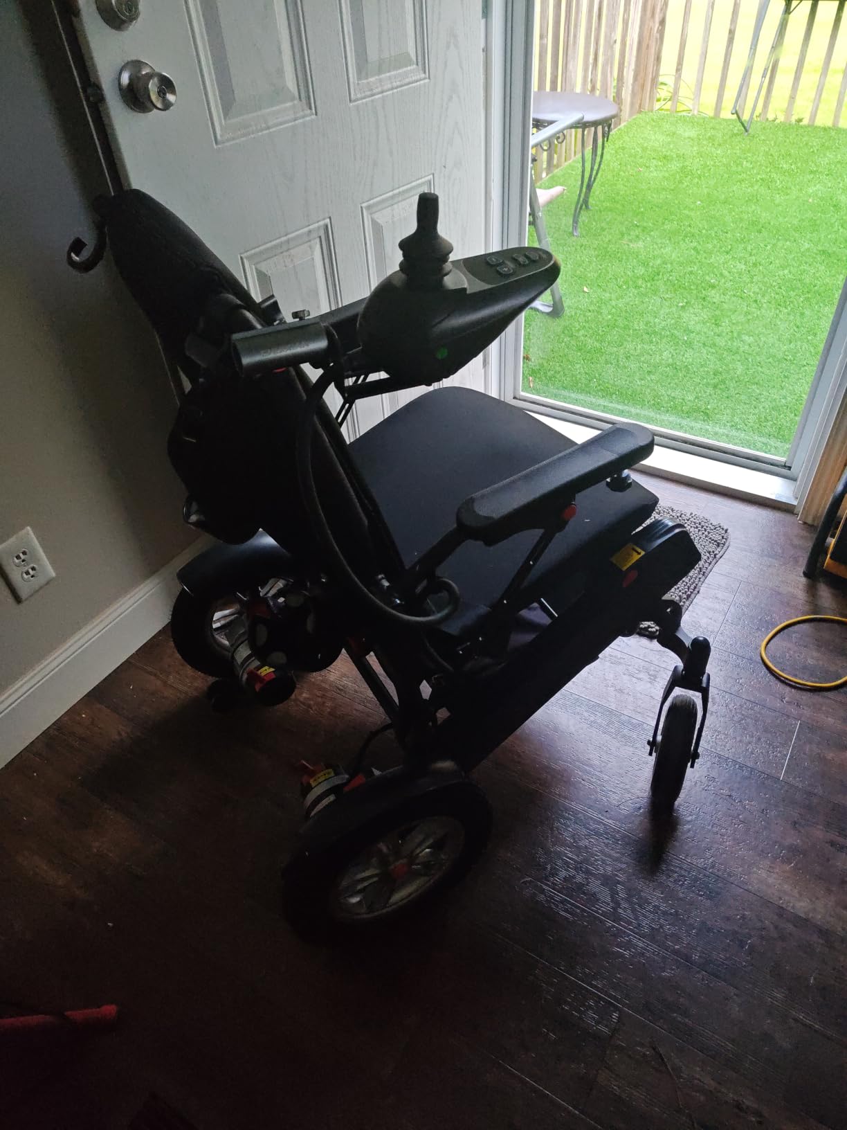 40 Miles Long Range Electric Wheelchair for Adults, Foldable Motorized Wheelchair with 2 Removable 15Ah Batteries, All Terrain Power Wheelchairs for Senior, (Black, 2 * 15Ah) customer photo 2