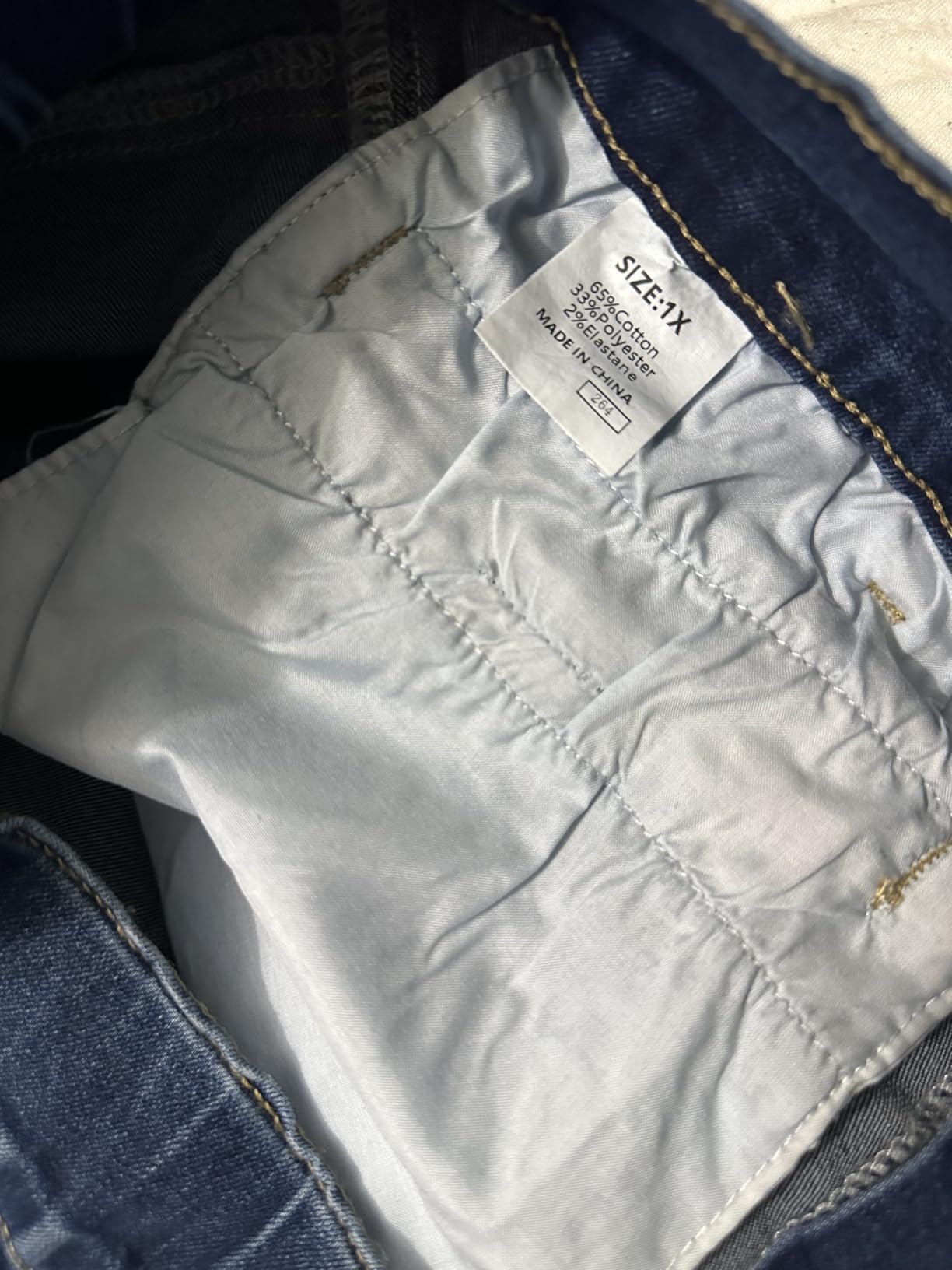Eytino Plus Size Jeans for Women High Waisted Denim Pants with Pockets customer photo 1