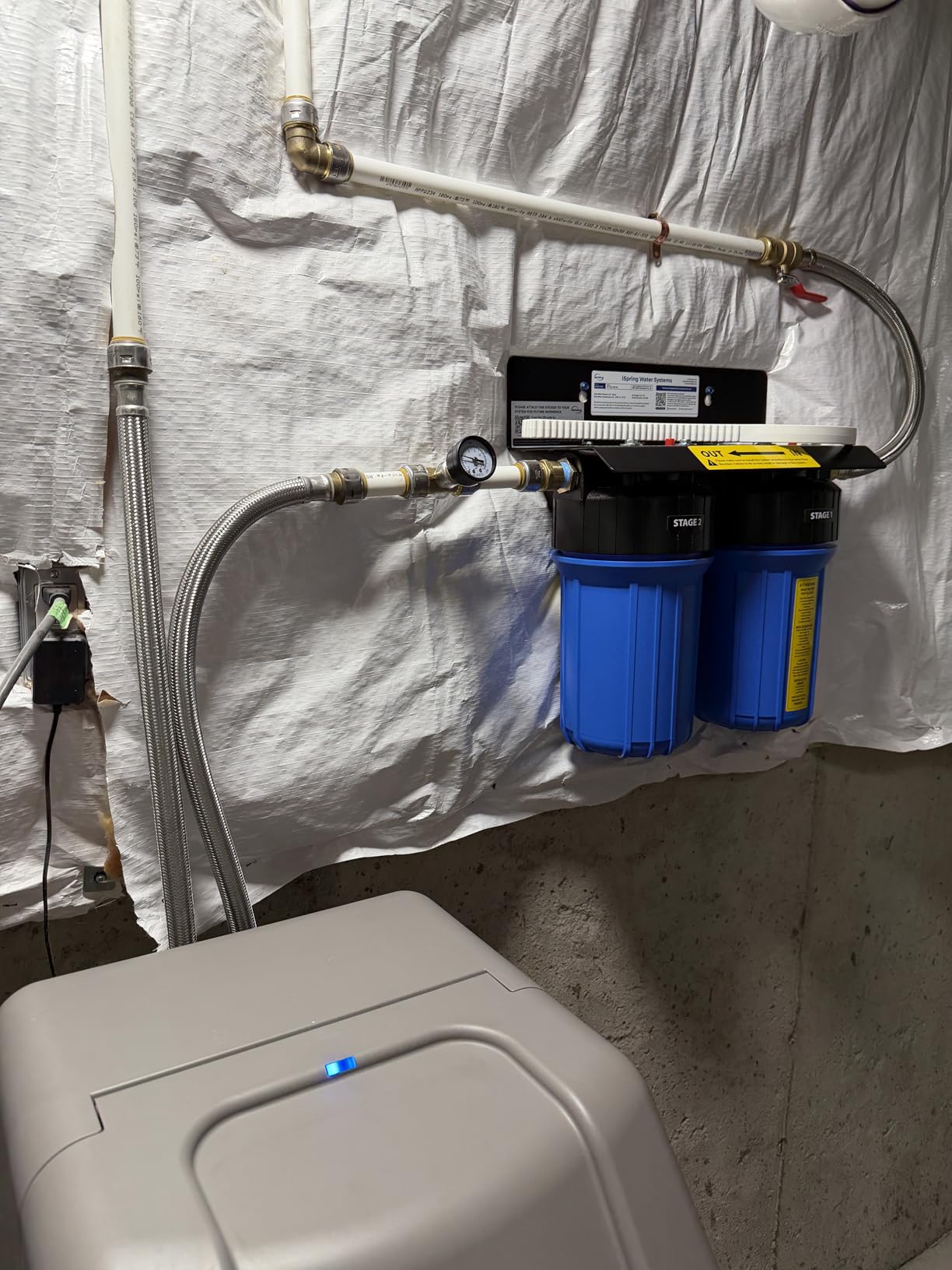 iSpring WGB21B-KSNC Whole House Water Filter System, SGS-Tested to Remove up to 94.4% of Chloramine, 5-Layer Filtration Reduces Heavy Metals, Lead, Chlorine, Sediment, VOC, 10” x 4.5” Filters customer photo 2
