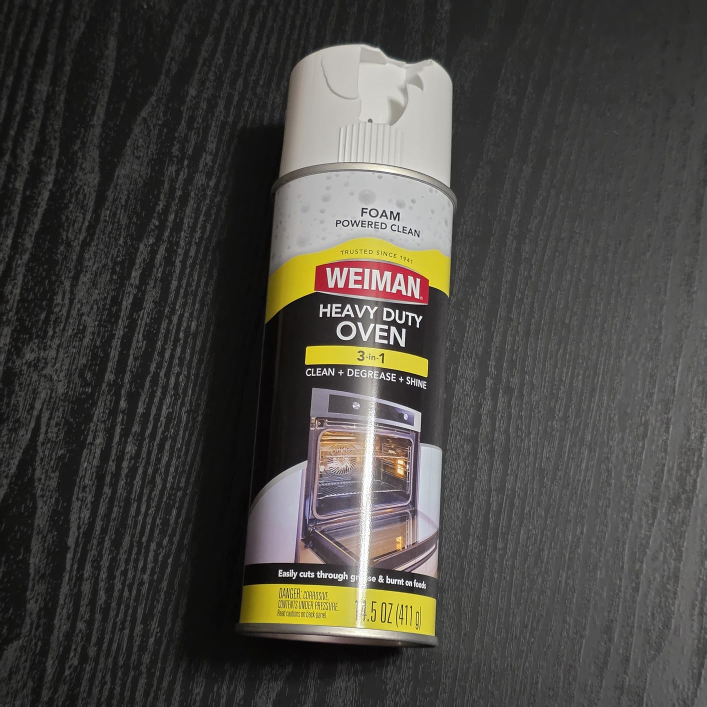 Weiman Heavy Duty Foaming Oven Cleaner & Degreaser, Removes Burnt-On Grease, Food Residue from Ovens, Grills, Broiler Pans, 14.5 oz customer photo 2