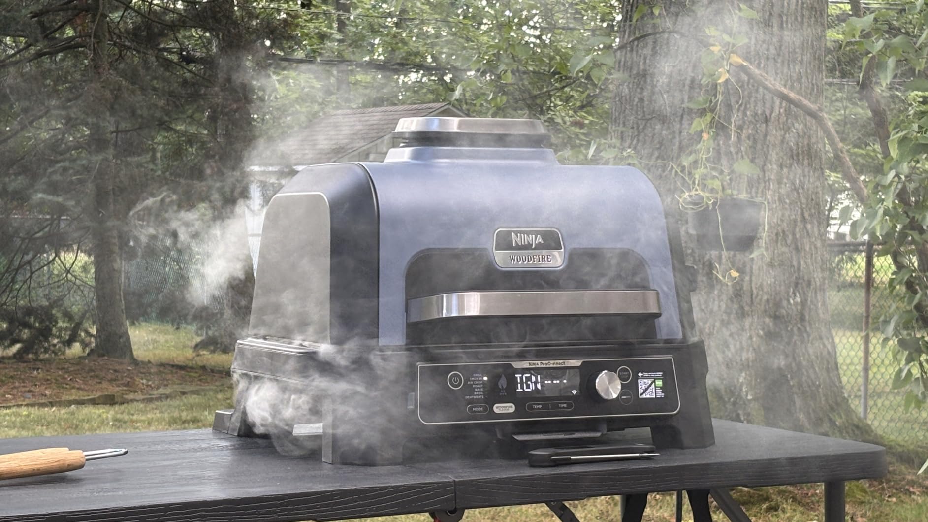 Ninja Woodfire ProConnect Premium XL Outdoor Grill & Smoker, Black & Gold customer photo 2