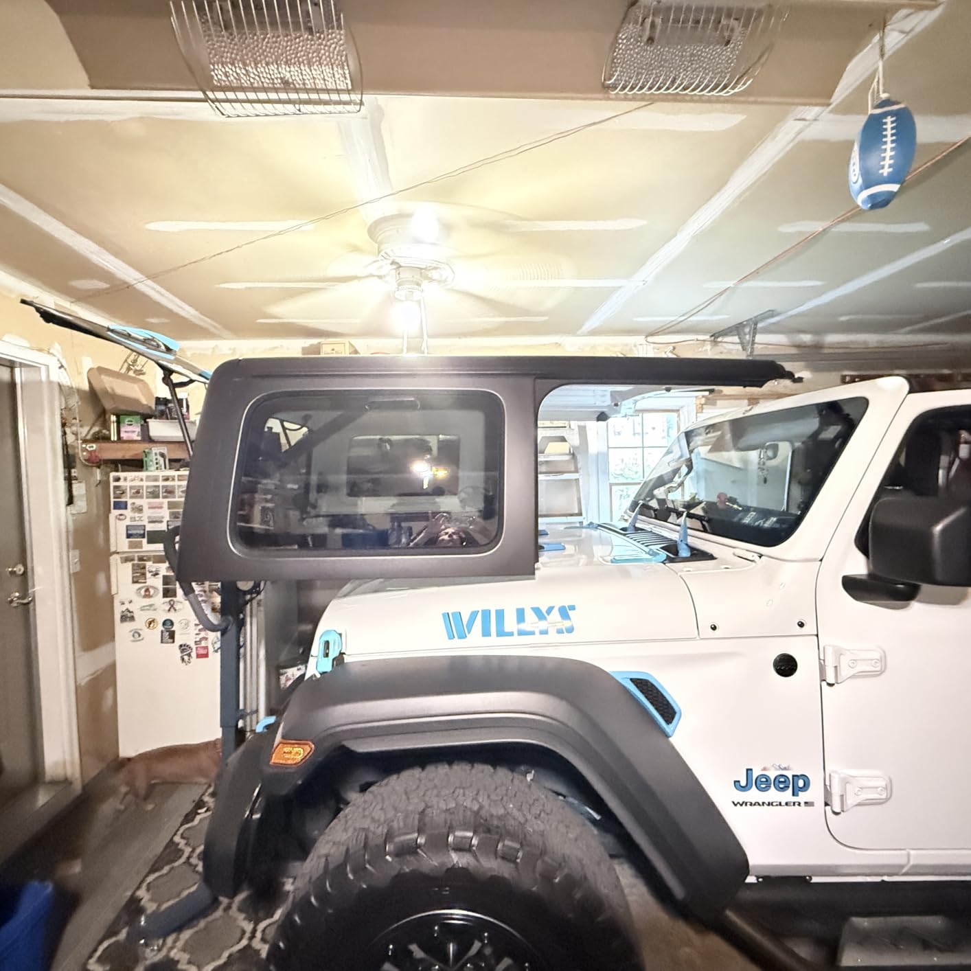 Electric Hard Top Removal Lift for Jeep Wrangler 2007-Present JK TJ JKU JL JLU 2&4 Door, Foldable Jeep Top Remover Lift with Remote Controller, Effortless One-Person Operation in Minutes customer photo 1