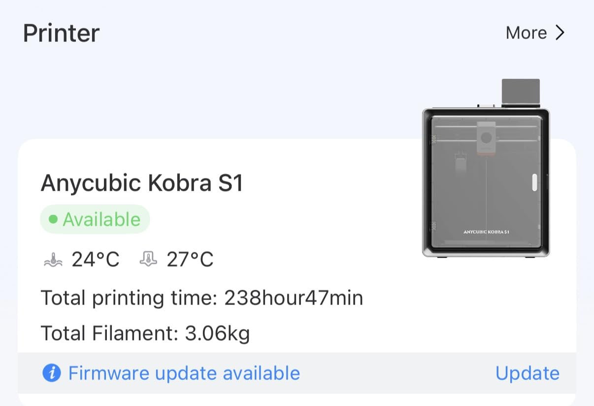 Anycubic Kobra S1 Combo Multi-Color 3D Printer with Active Filament Drying customer photo 1