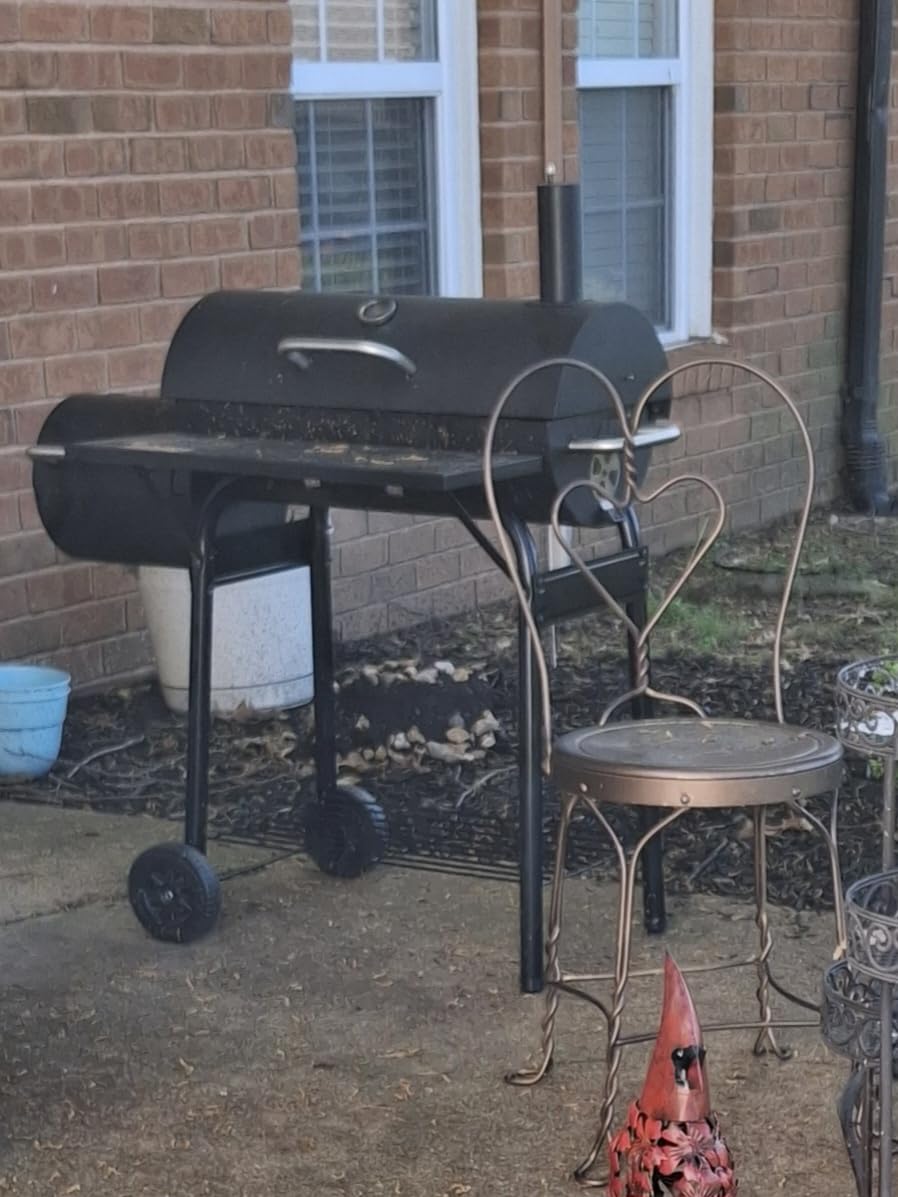 Realcook Charcoal Grill with Offset Smoker: Spacious Barrel Charcoal Grills customer photo 1