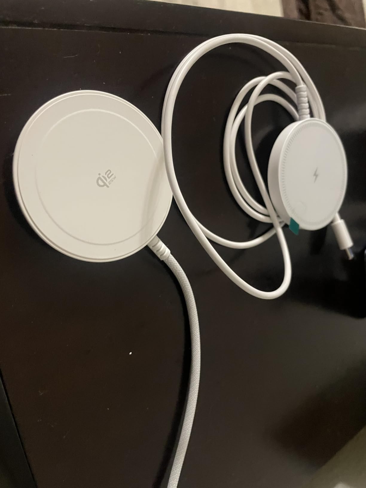 Magnetic 25W Wireless Charger, 5FT Qi2 Fast Charging Pad Compatible with MagSafe for iPhone Air/17e/17/16/15/14/13/12/Pro/Pro Max Series & AirPods 4/3/2/Pro & More (with 30W Adapter) customer photo 1