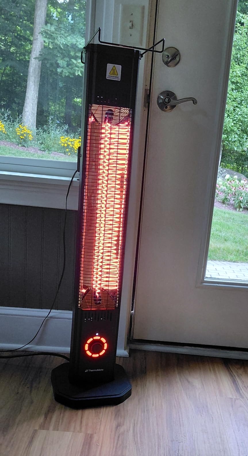 ThermoMate 1500W Electric Patio Heater, Black customer photo 2