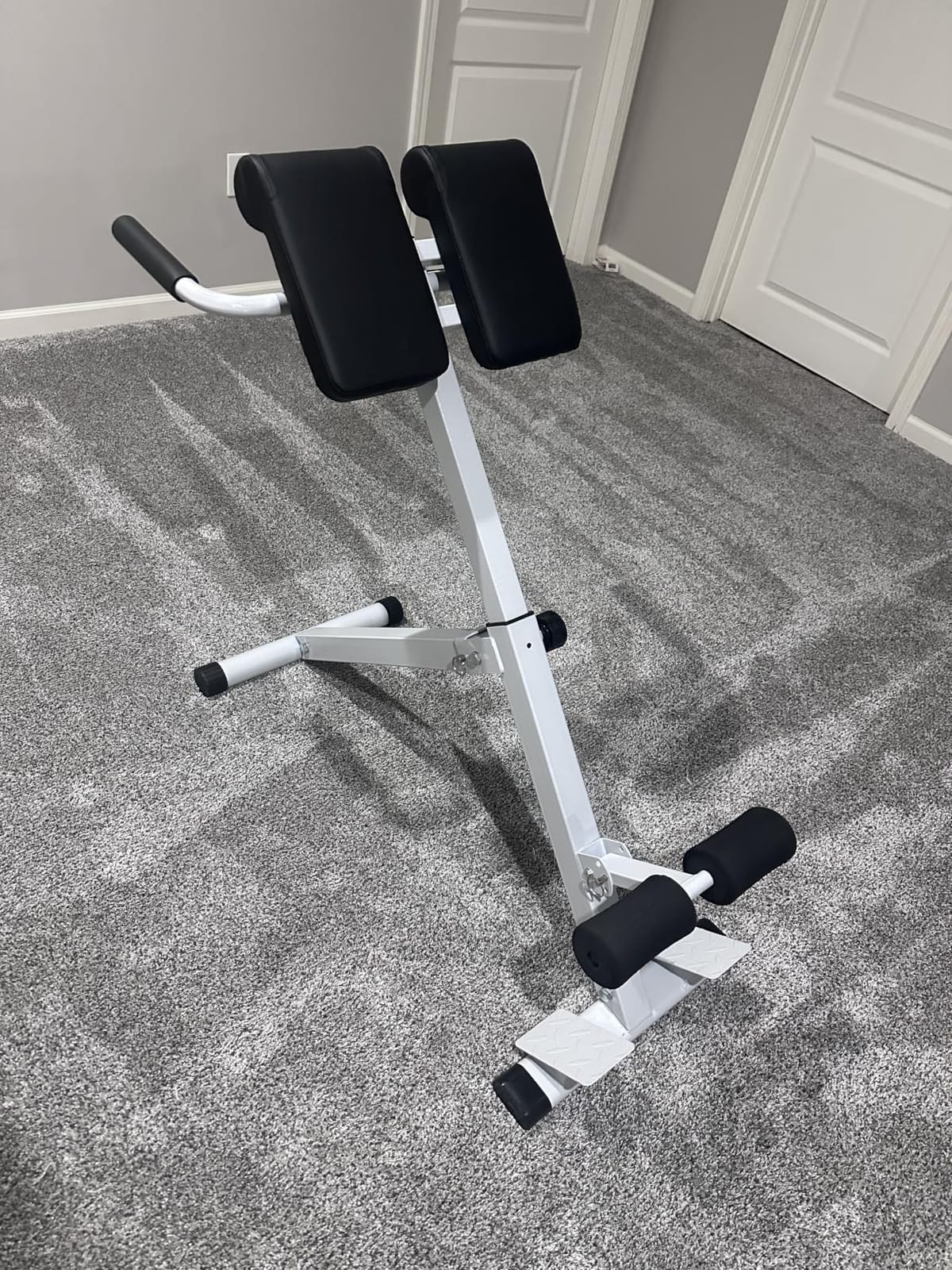 Roman Chair, Adjustable Hyperextension Bench for Men & Women | Multifunctional Fitness Chair for Hip, Exceptional for Glute, Core and Lower Back Training,350 lbs Weight Capacity customer photo 2