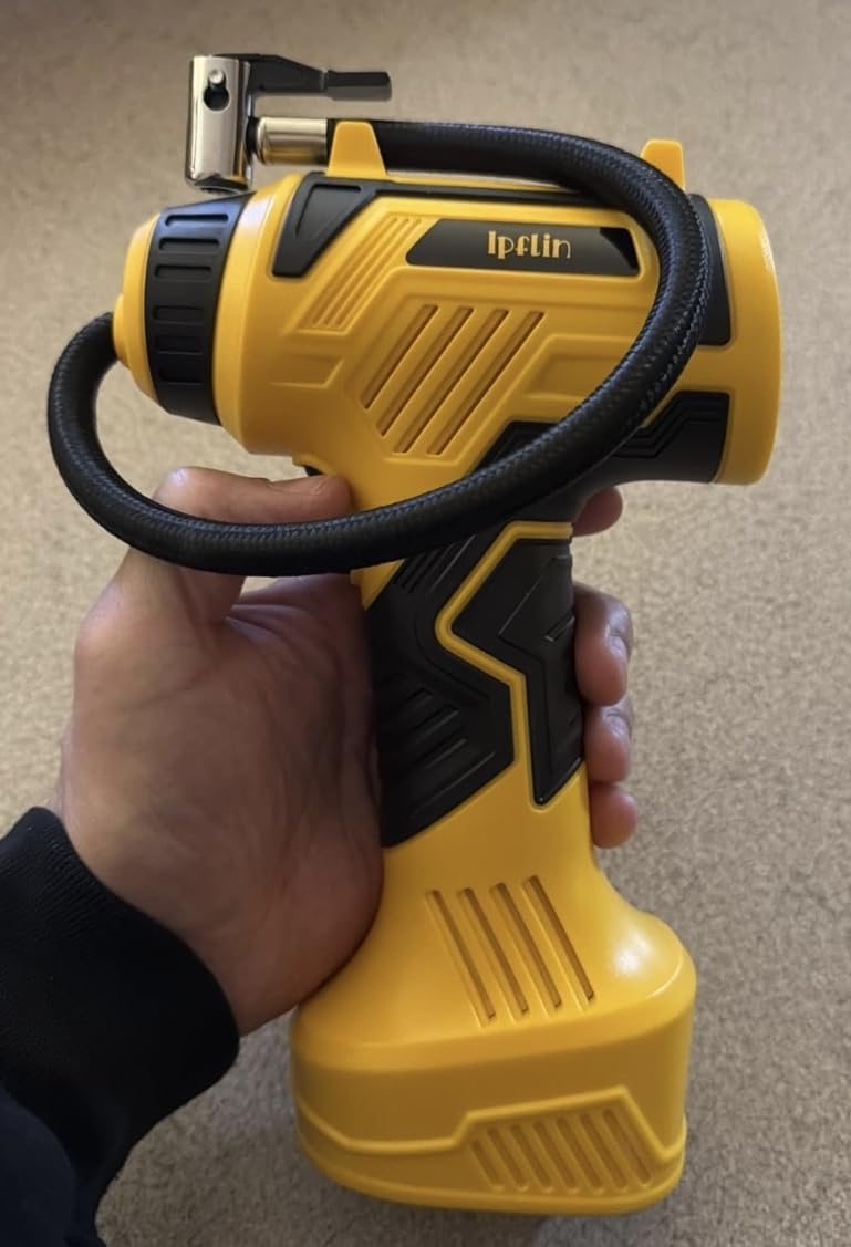 160 PSI Tire Inflator Portable Air Compressor Built-in Battery, Dual Power customer photo 2