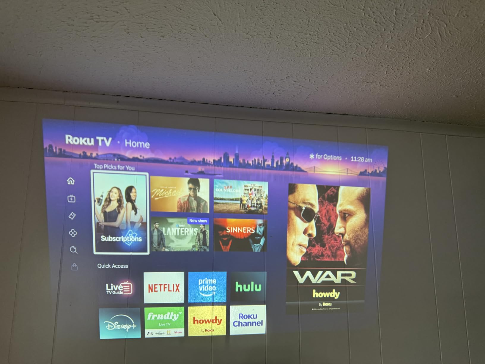 ELEPHAS Roku TV Smart Projector with Wi-Fi and Bluetooth customer photo 2