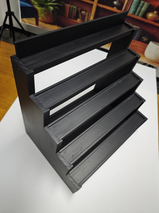 5 Tier Display Case for Hot Wheels, Toys Car Organizer Shelf, Wood | Unblocked Clear Display, Hold up to 70 Toys Cars, Desktop 1:64 Diecast Car Storage Organizer customer photo 1
