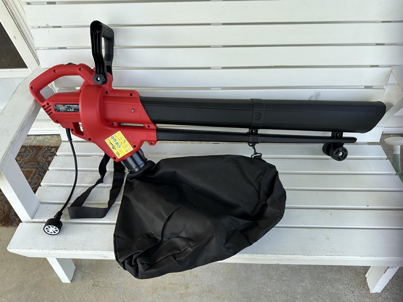 3-in-1 Corded Electric Leaf Blower Vacuum Mulcher | 460 CFM, 167 MPH, 15:1 Mulching Ratio, 40L Collection Bag for Lawn, Yard, Patio and Walkway Cleanup customer photo 2