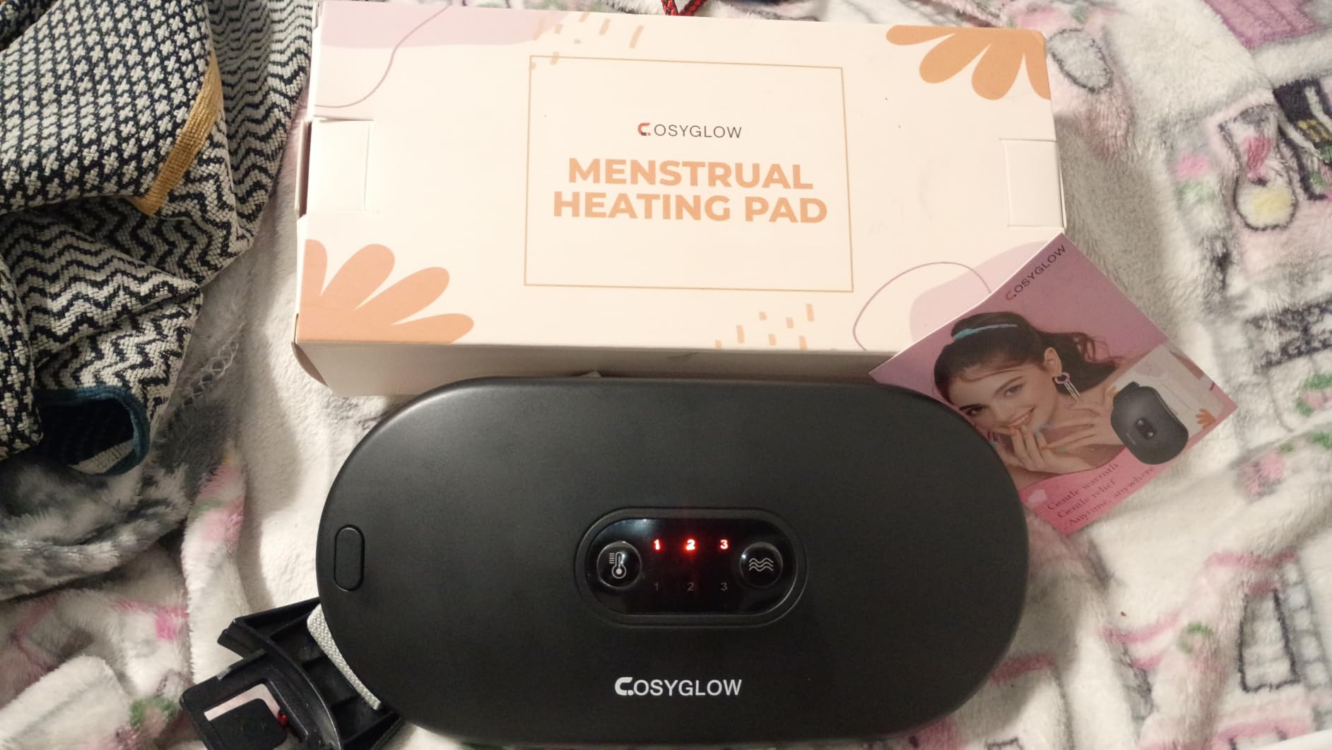 COSYGLOW Portable Cordless Heating Pad Cramps customer photo 2
