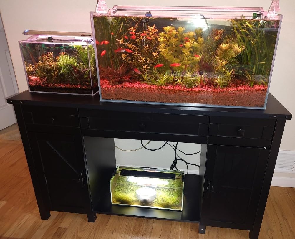 Saudism 75-120 Gallon Reptile Tank Stand with Display Shelf customer photo 2