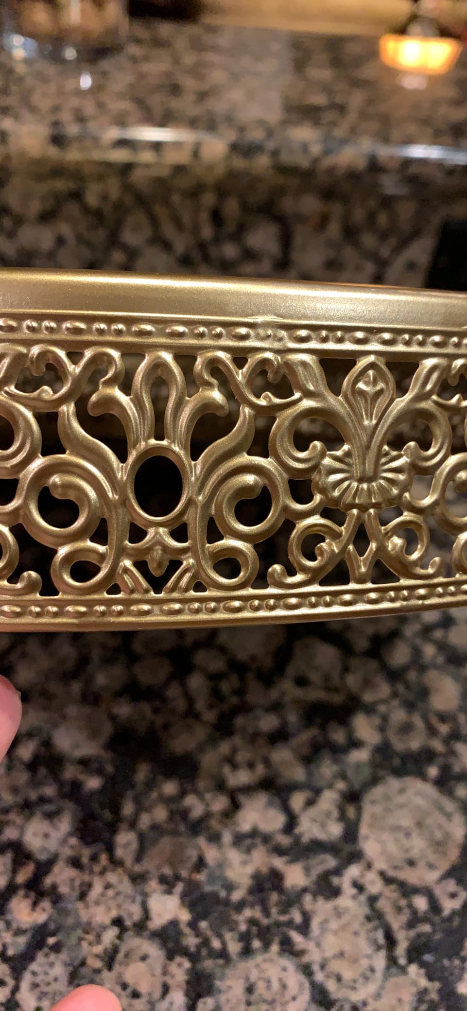 18 Inch Gold Round Floral Scroll Cake Stand, Metal Dessert Pedestal Tray for Wedding & Party Table Decoration customer photo 1