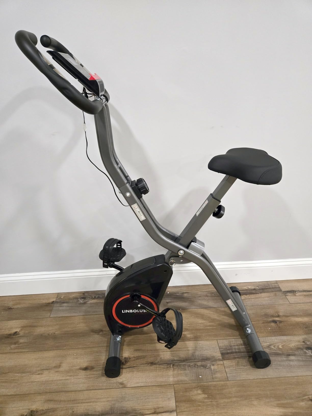 Foldable Exercise Bike Stationary Bikes for Home, 5 IN 1 Indoor Workout Bike for Seniors, with 16-Level Quiet Magnetic Resistance, 6.6 LBS Flywheel and 300LBS Capacity, 2026 Model X-Bike X818N customer photo 2
