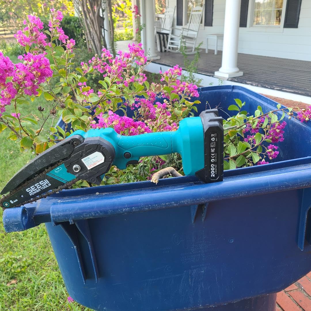 SEESII 40V Electric Chainsaw Cordless 18-Inch with 2 x 5.0Ah Batteries customer photo 2