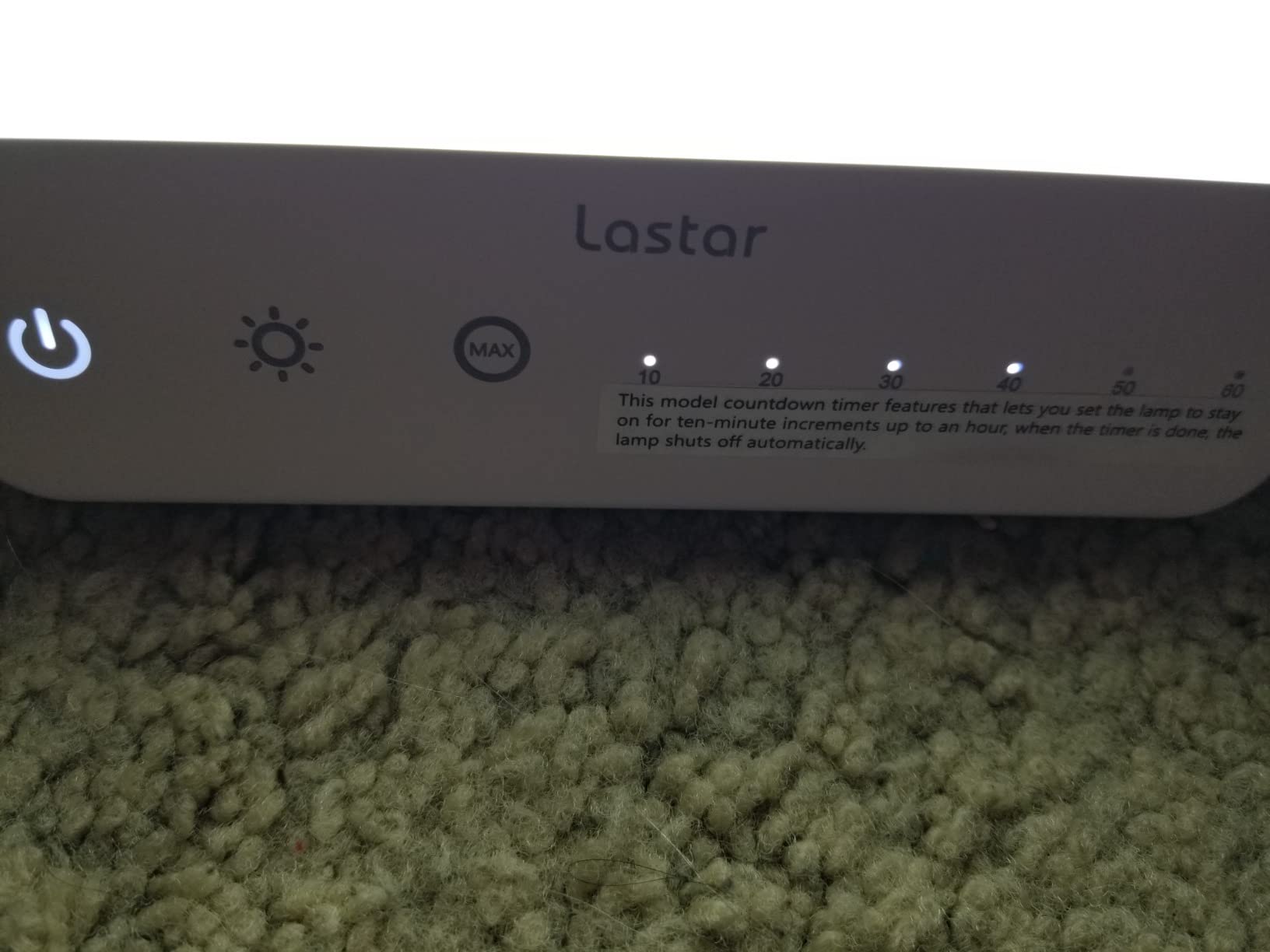 LASTAR 10000 Lux Full Spectrum Sun Lamp, UV-Free Natural Daylight Lamp for Home Office, 4 Color Temperatures (3000K-6500K), 5 Brightness Levels, 4 Timer Settings, Desk or Wall Mount Sunlight Lamp customer photo 1