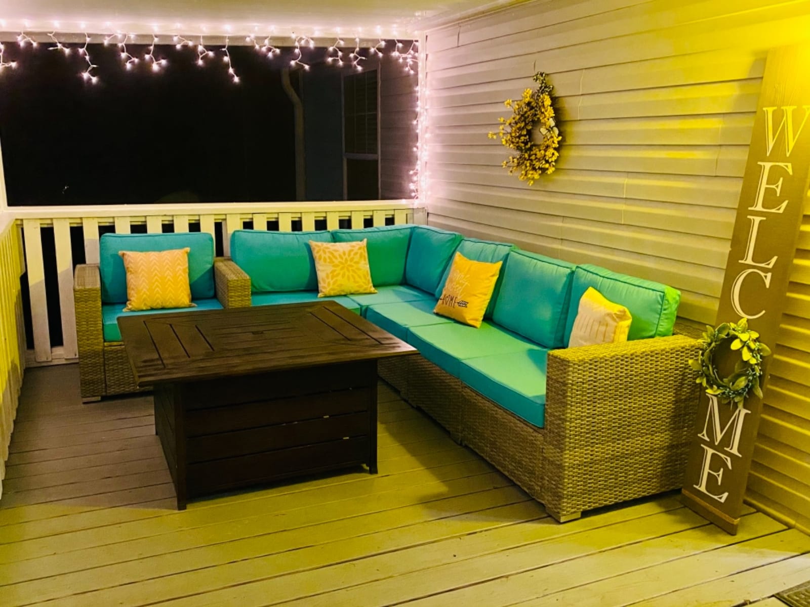 Aoxun Patio Furniture Set 5-Piece, Outdoor Sectional Sofas with Washable Cushion, Wicker Rattan Patio Conversation Sets for Backyard Porch and Poolside, Beige customer photo 1