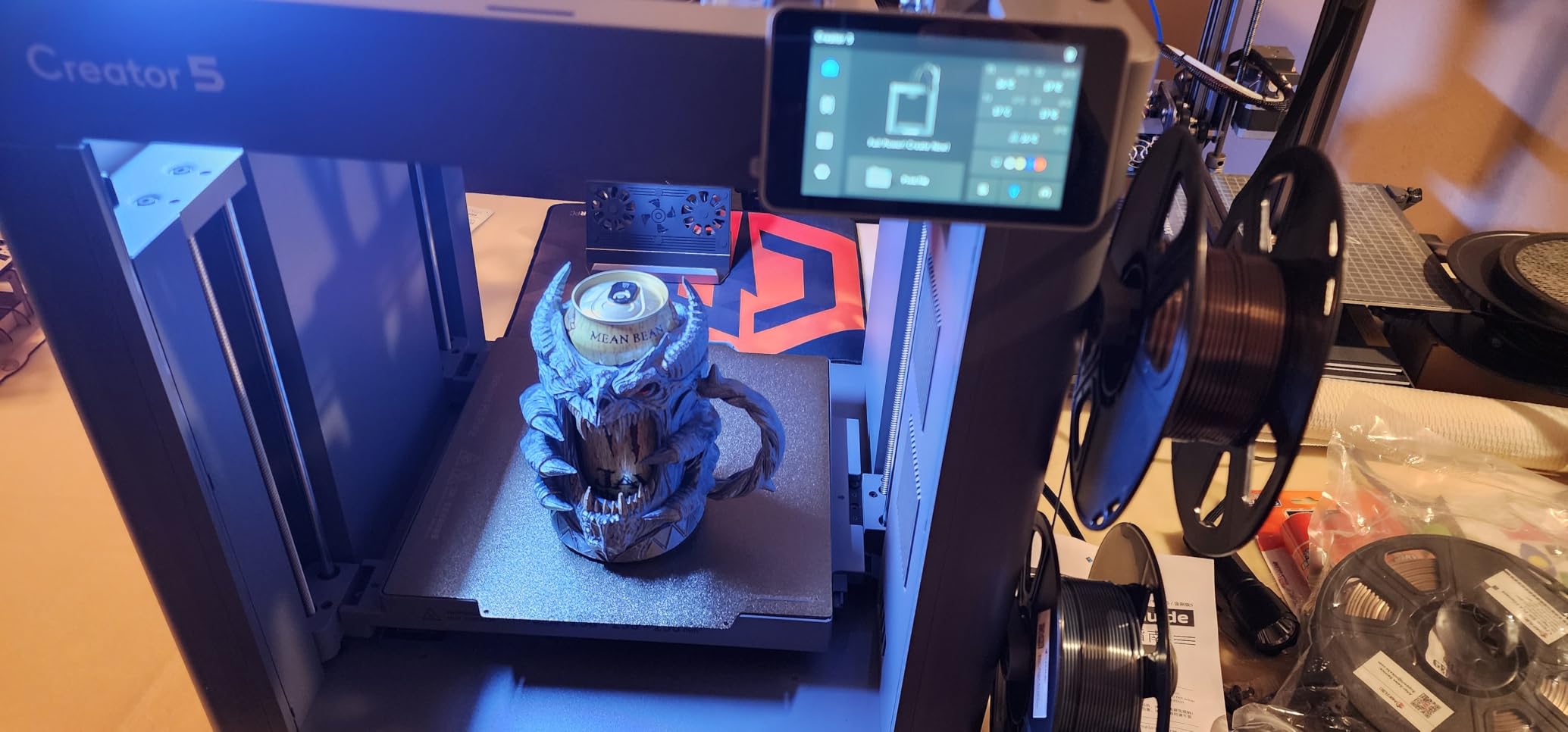 FLASHFORGE Creator 5 Pro 3D Printer, 4 Toolheads with 7s Toolchanger, Industrial Multi-Material & Mixed-Material Printing, Fully Enclosed CoreXY 65°C Active Chamber Heating Better Engineering Prints customer photo 1