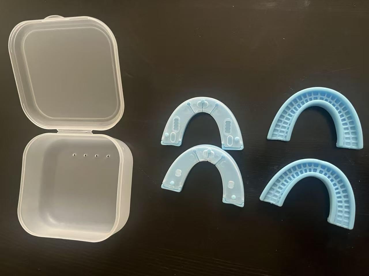 Anti Snore Mouthpiece - FDA-Registered Snoring Aid - Food-Grade Silicone - Boil & Bite Custom Fit Snoring Relief - Reusable with Storage Case - Helps Reduce Snoring for Quieter Nights (Blue) customer photo 2