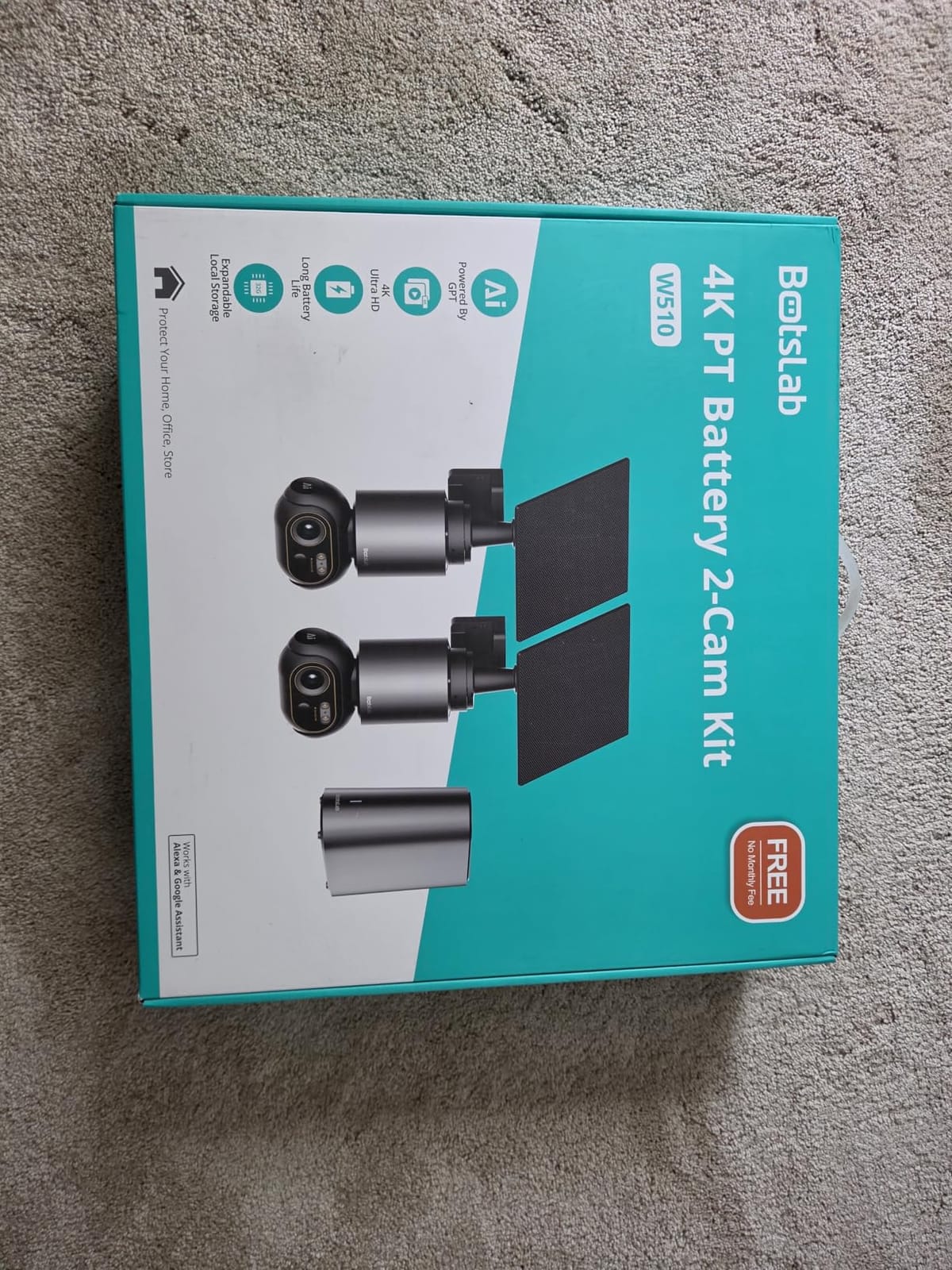 BOTSLAB 4K Security Camera Wireless Outdoor, 4 Cam-Kit, 32GB Local Storage customer photo 2