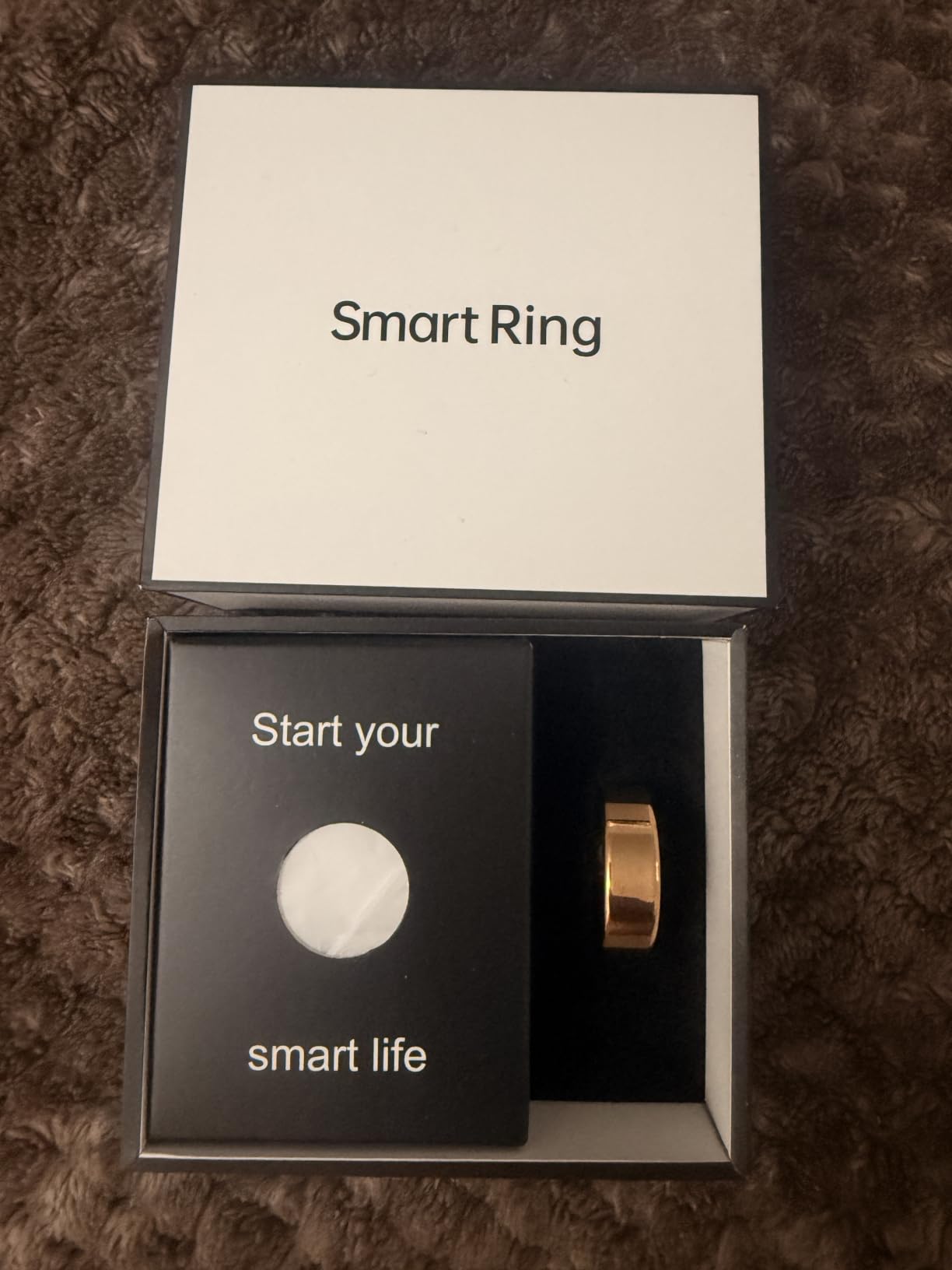 Women Men Smart Ring Health Tracker, Sleep Exercise Health Monitoring Wearable Device, IP68 Waterproof, iOS/Android Compatible, No Subscription Required, 5‑Day Long Lasting Battery (Rose Gold, 8) customer photo 2