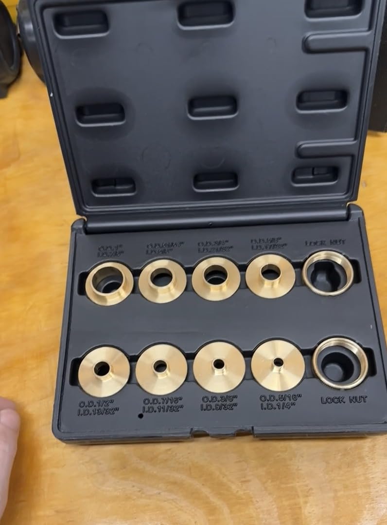 Router Bushing Set with Brass Guides & Inlay Kit, 13-Piece, RTA017 customer photo 1