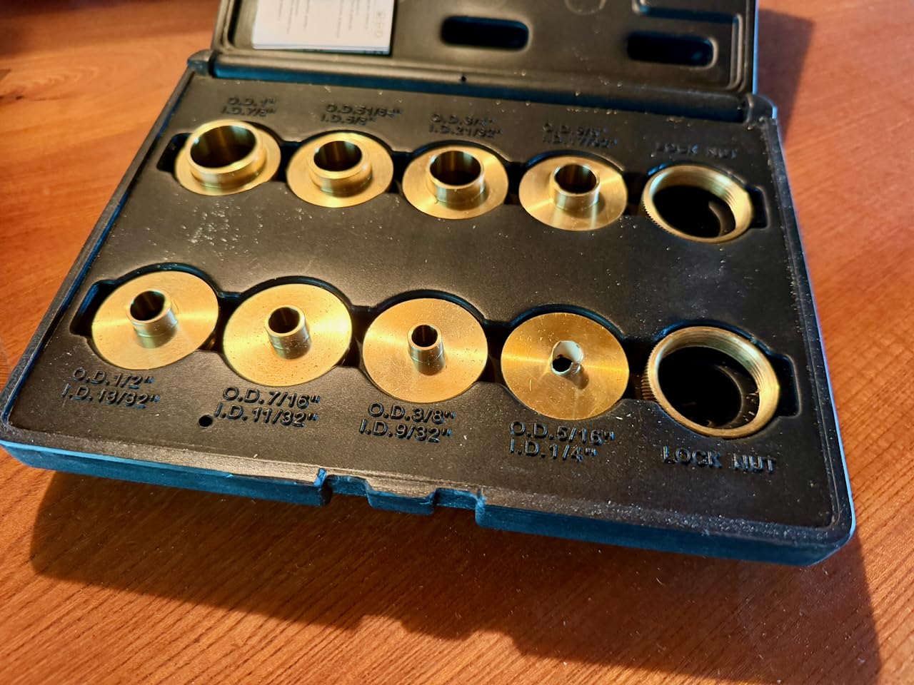 Router Bushing Set with Brass Guides & Inlay Kit, 13-Piece, RTA017 customer photo 2