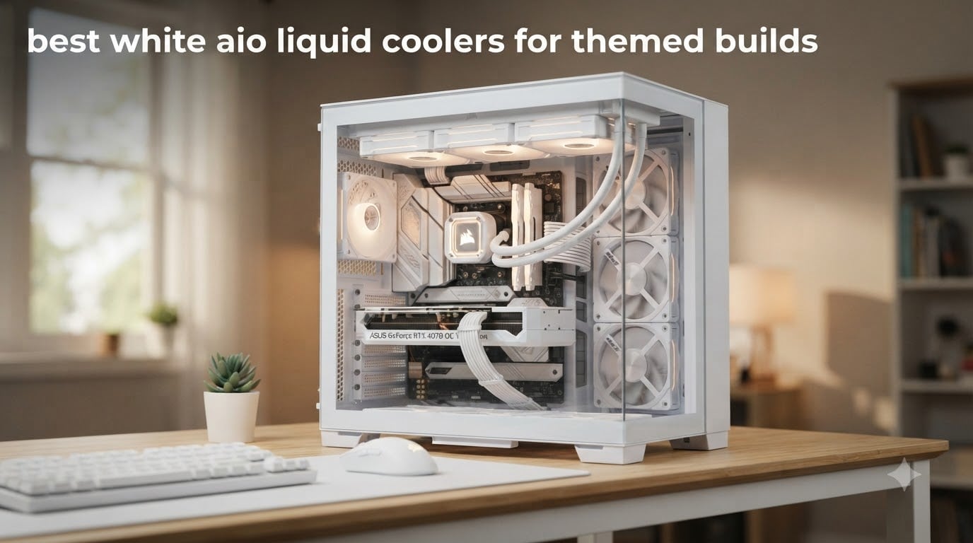 best white aio liquid coolers for themed builds
