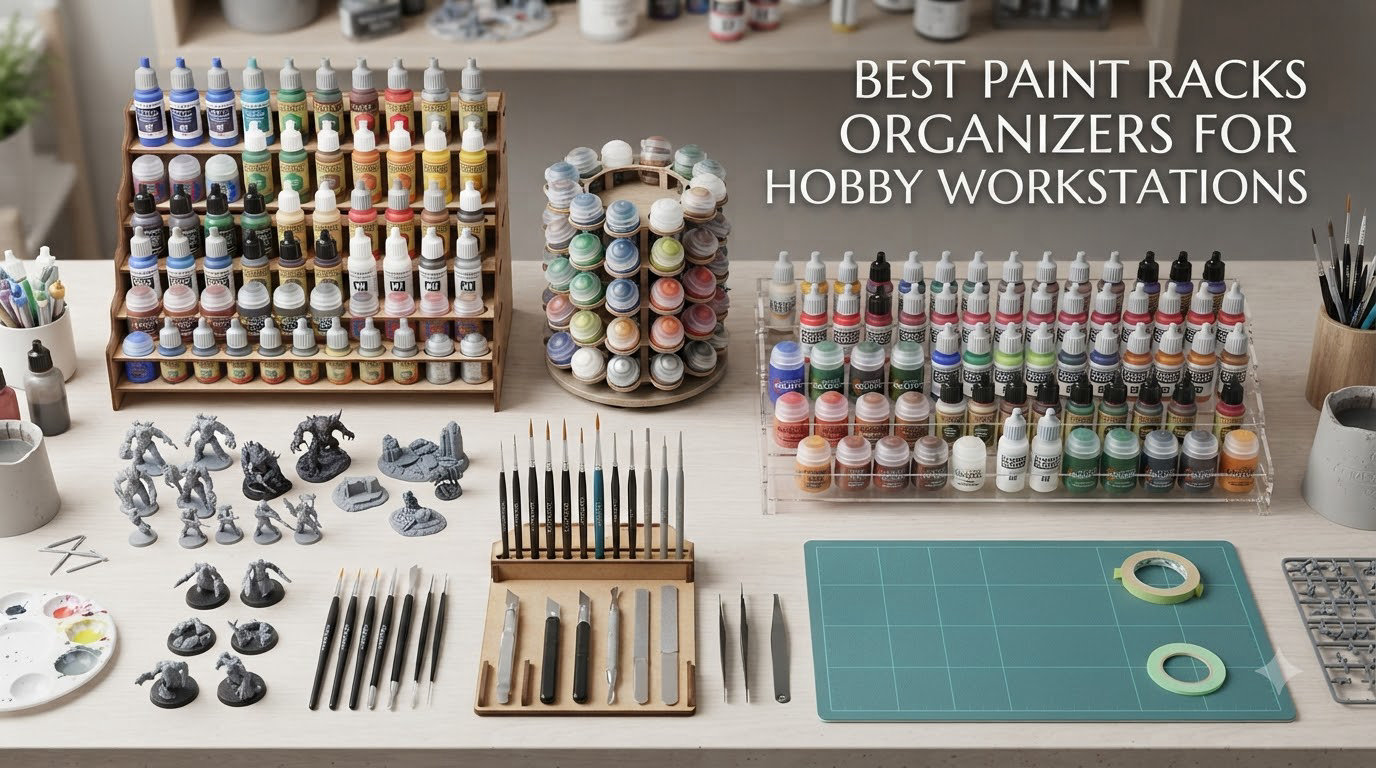 best paint racks organizers for hobby workstations