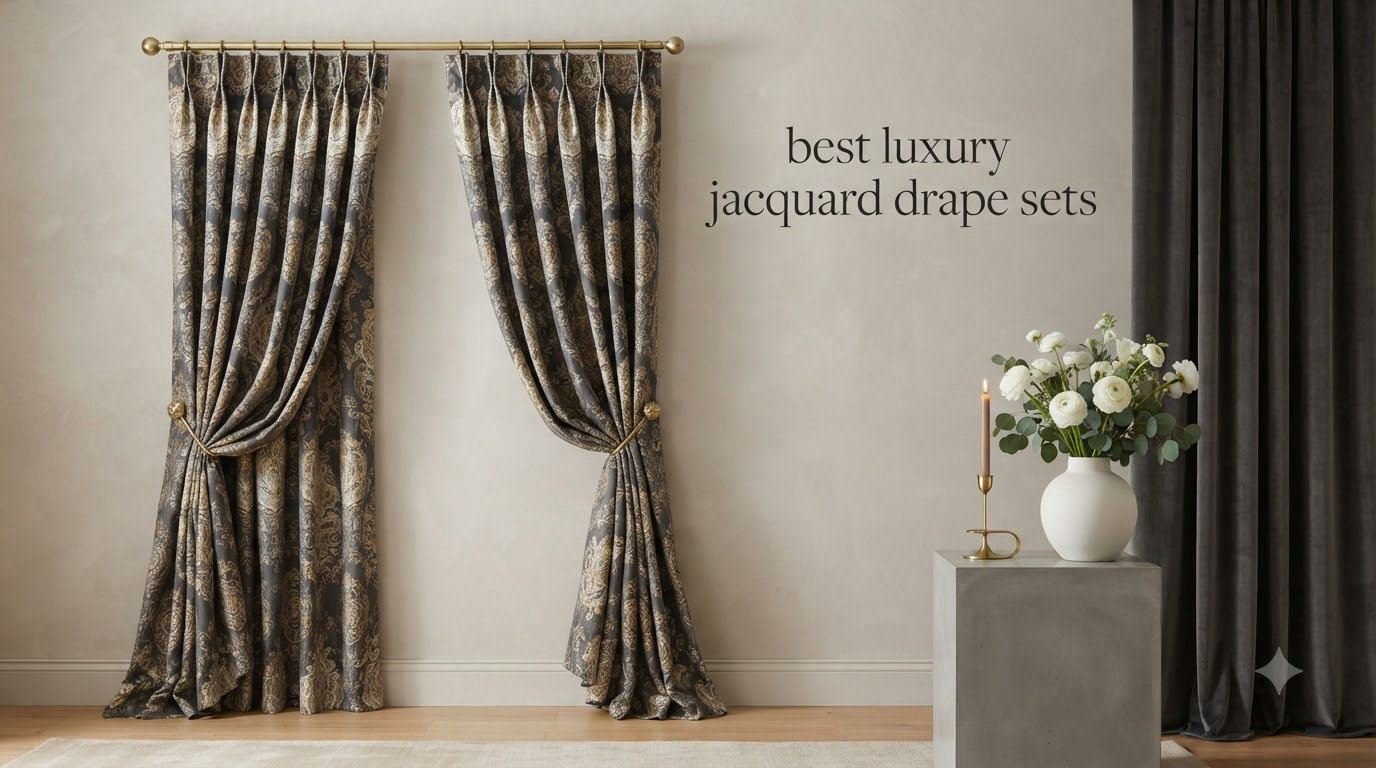 best luxury jacquard drape sets
