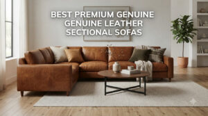 best premium genuine leather sectional sofas