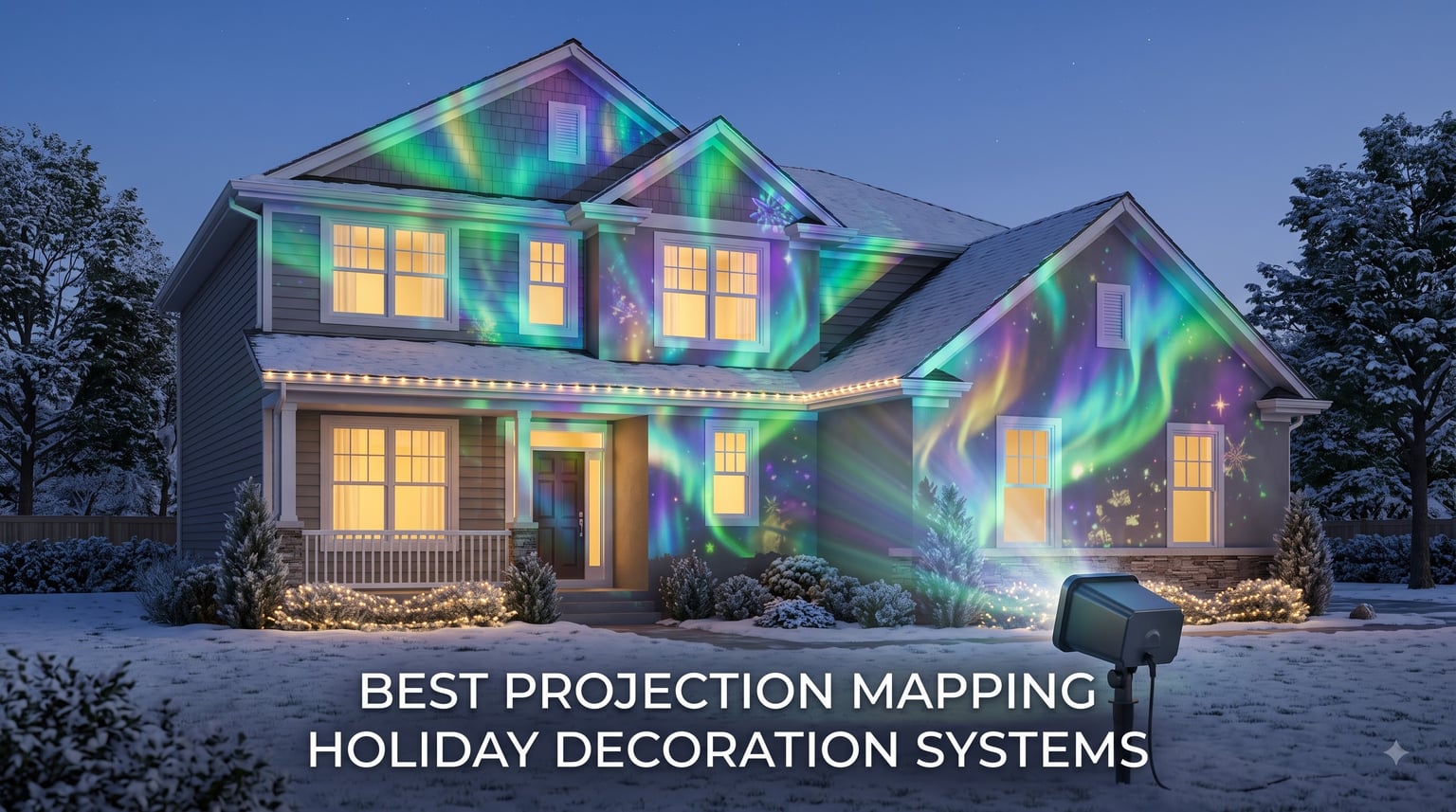 best projection mapping holiday decoration systems