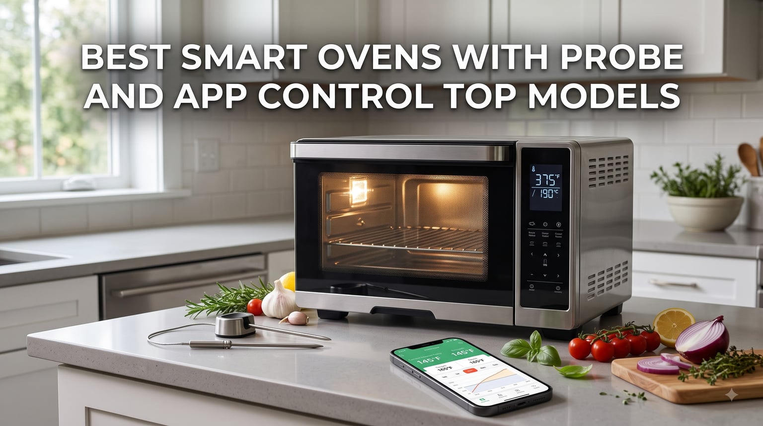 best smart ovens with probe and app control top models