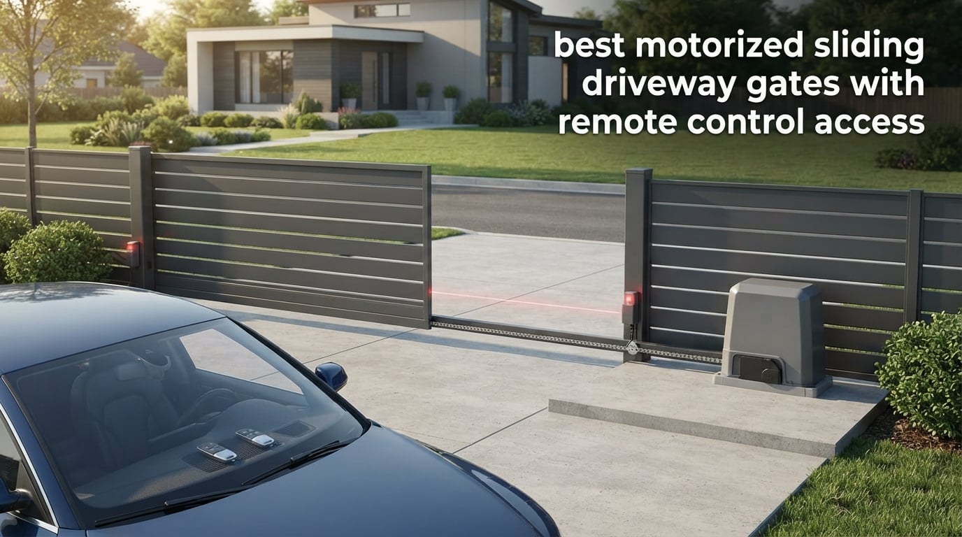 best motorized sliding driveway gates with remote control access