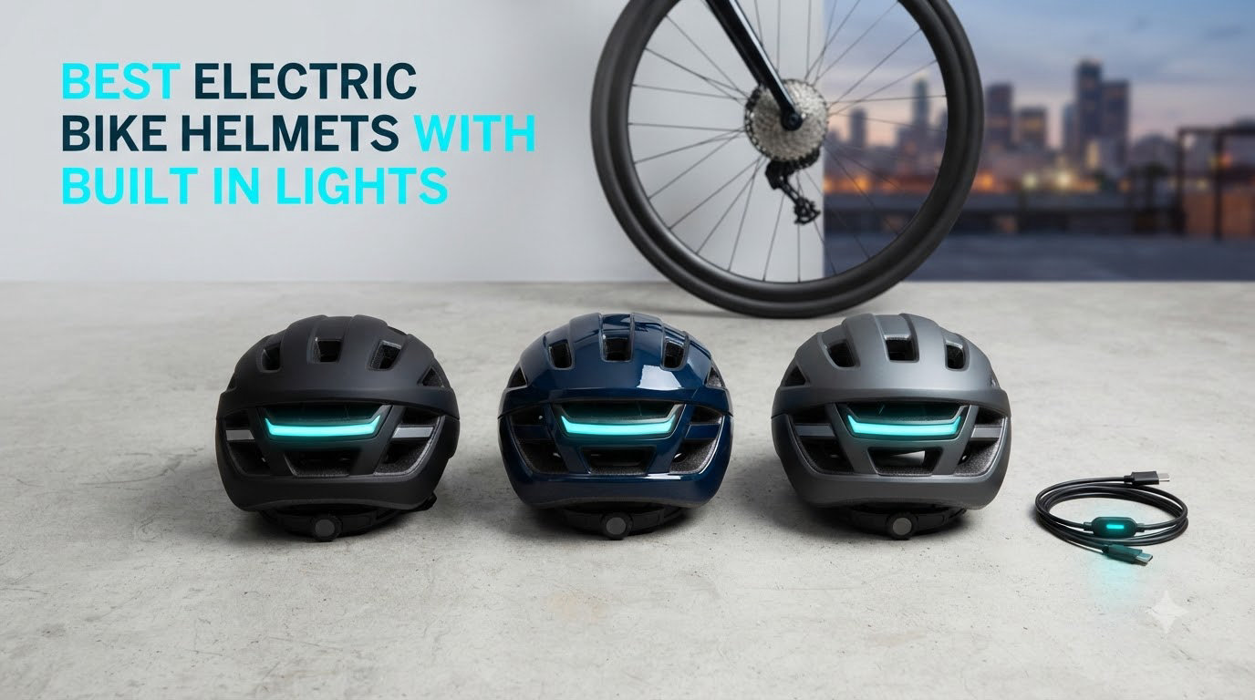 best electric bike helmets with built in lights