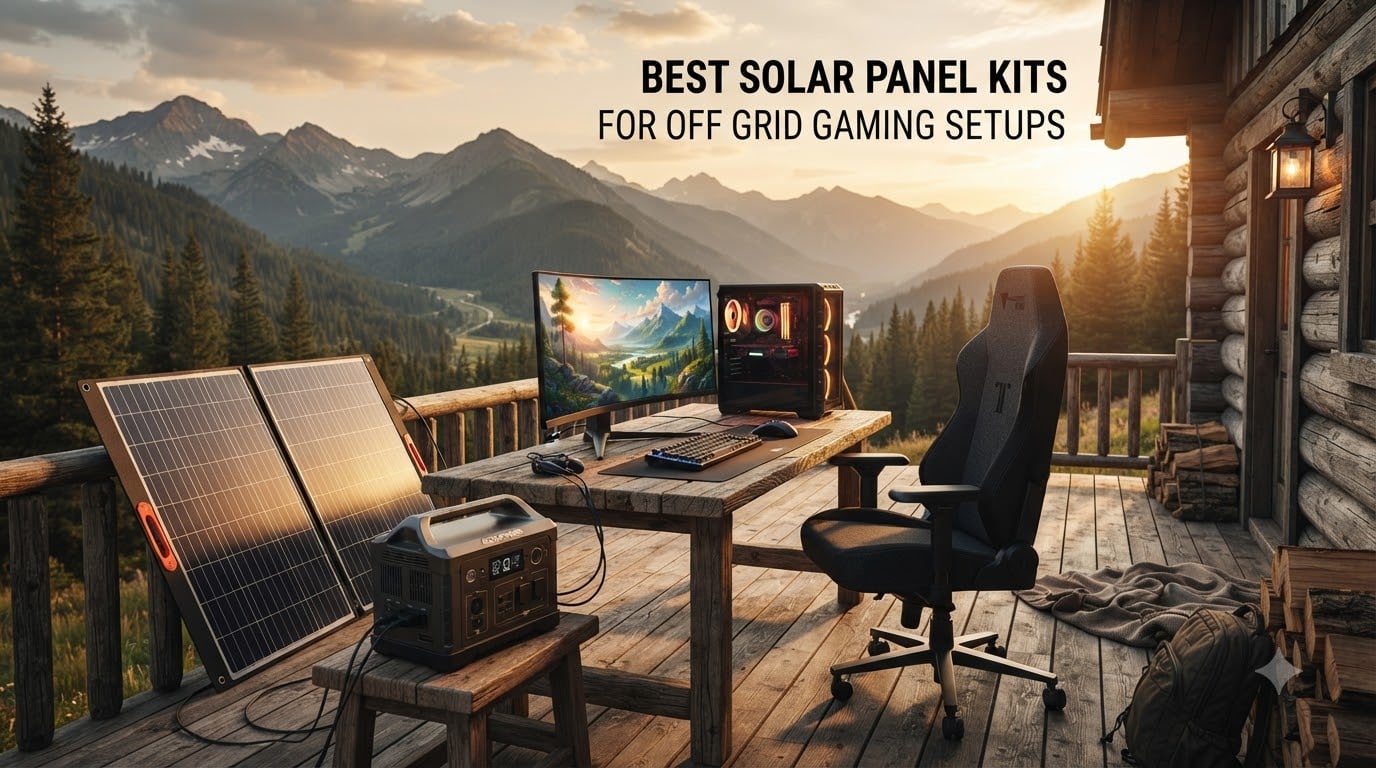best solar panel kits for off grid gaming setups