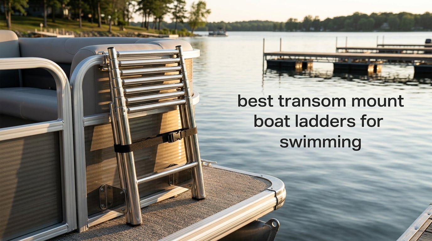 best transom mount boat ladders for swimming