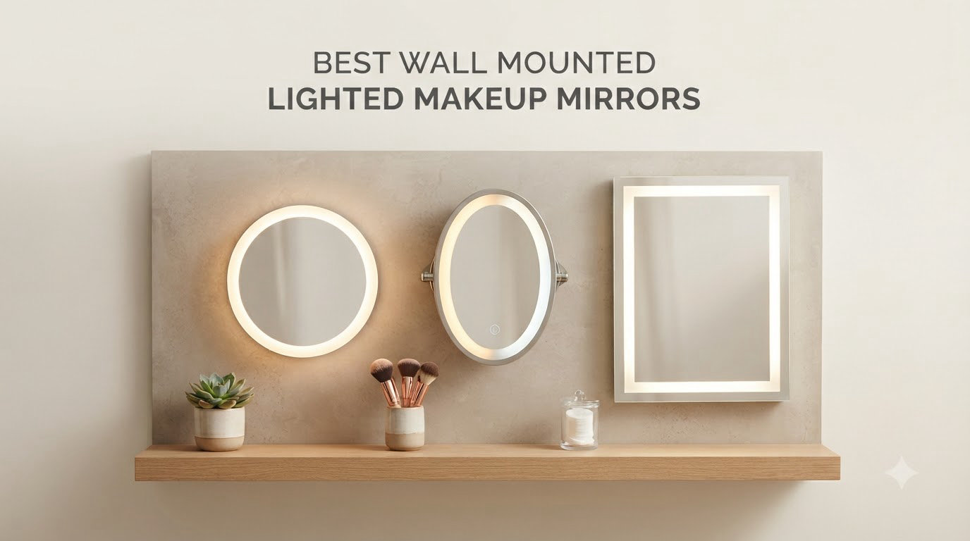 best wall mounted lighted makeup mirrors