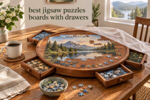 best jigsaw puzzles boards with drawers