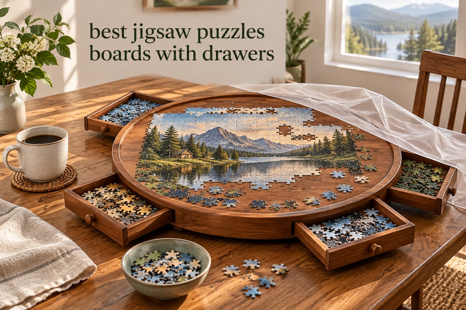 best jigsaw puzzles boards with drawers